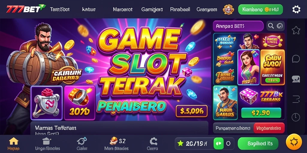 Tampilan gameplay 777BET yang menarik dan penuh warna.