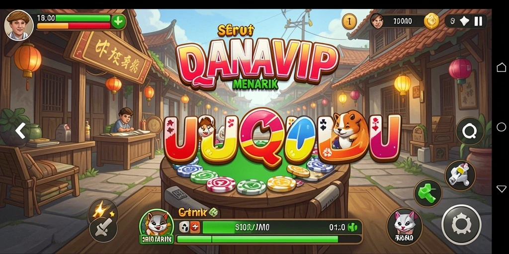 Tampilan menarik dari gameplay QiuQiu di DANAVIP.