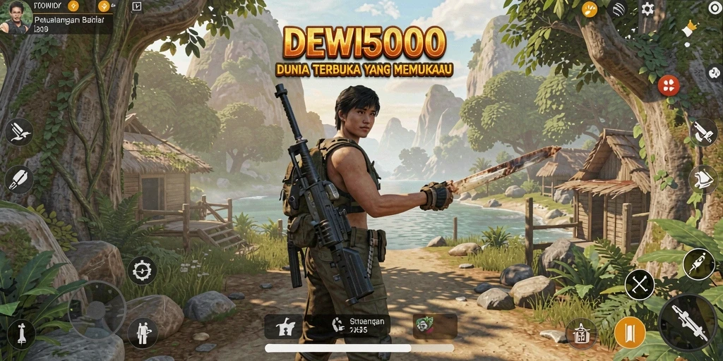 Gameplay DEWI5000 yang menggugah semangat eksplorasi di dunia terbuka.