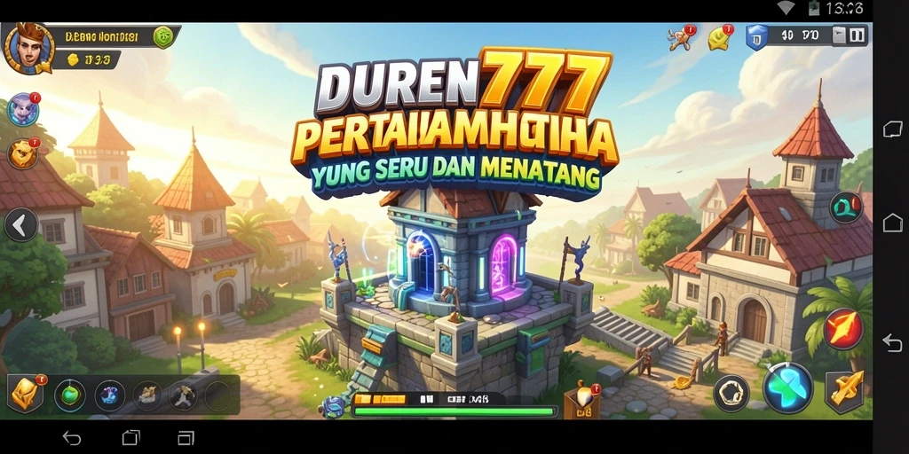 Screenshot DUREN777 menunjukkan aksi seru dalam Tower Defense.
