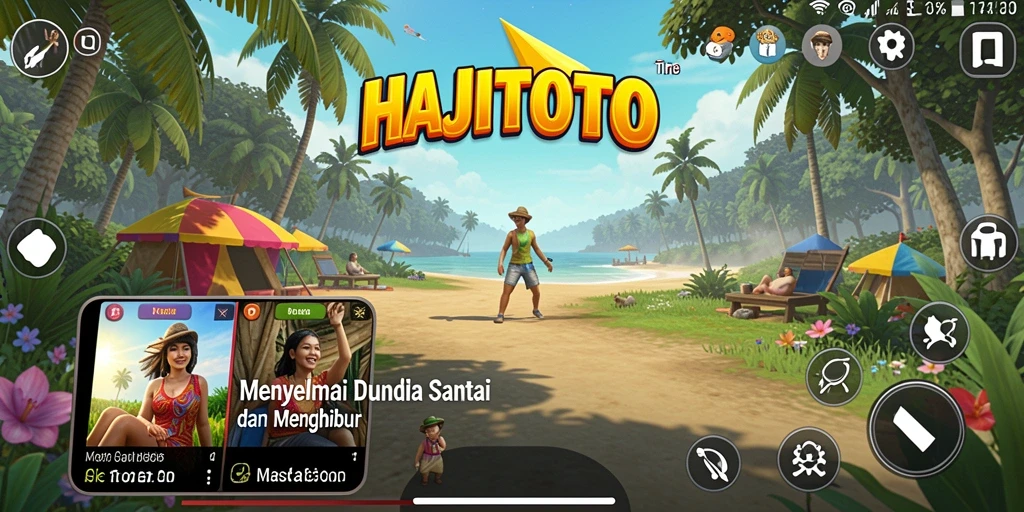 Tampilan gameplay HAJITOTO yang ceria dan menarik.