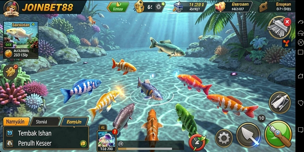 Screenshot gameplay Tembak Ikan yang seru di JOINBET88.