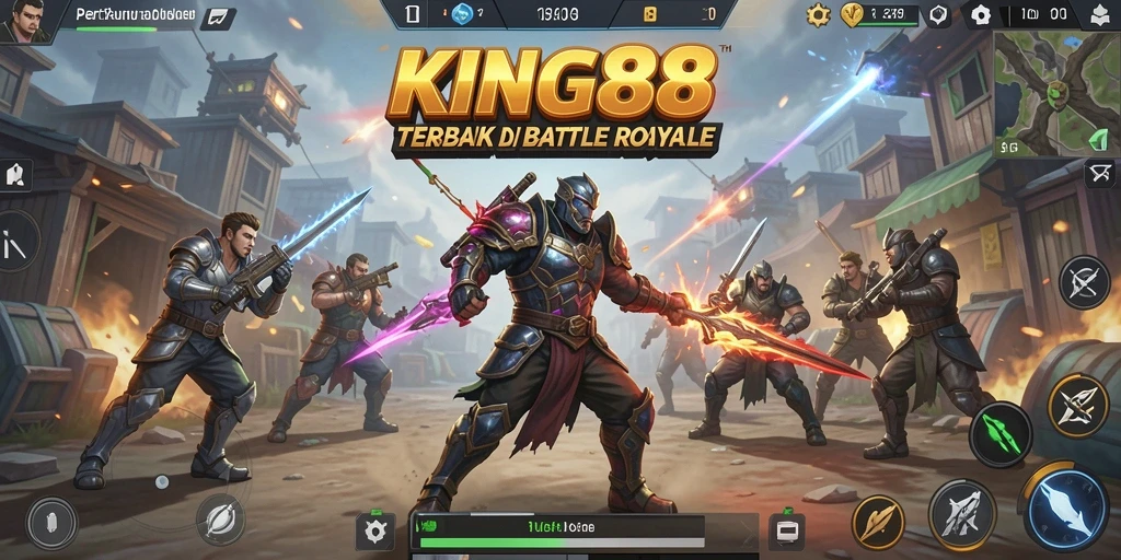Tangkapan layar gameplay KING88 yang menegangkan dalam Battle Royale.