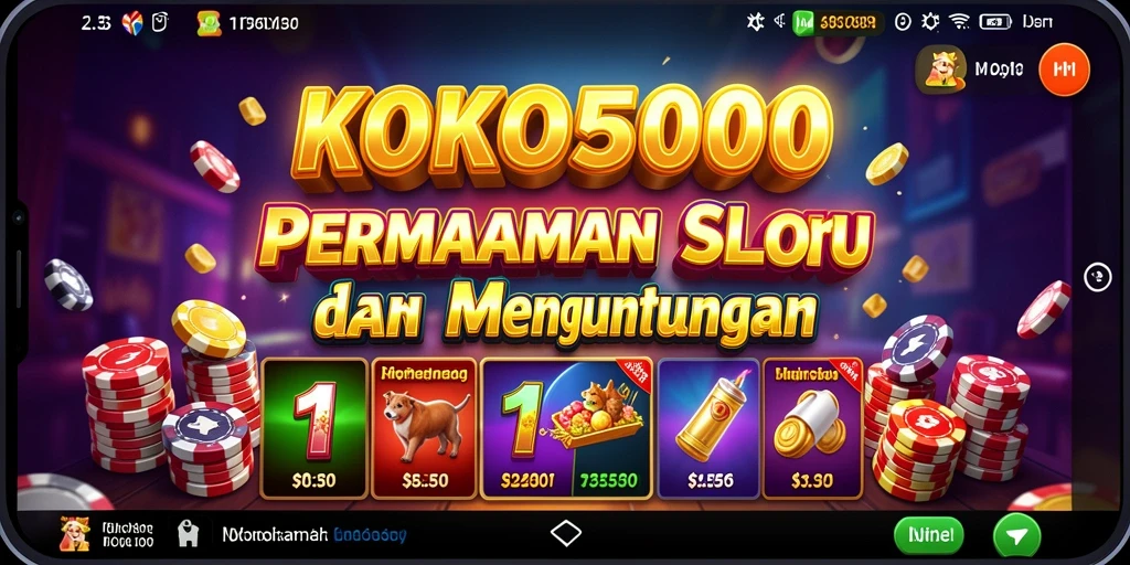 Screenshot gameplay KOKO5000 menampilkan keseruan saat bermain slot.