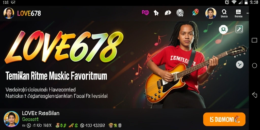 Screenshot LOVE678 menampilkan gameplay musik yang seru dan interaktif.