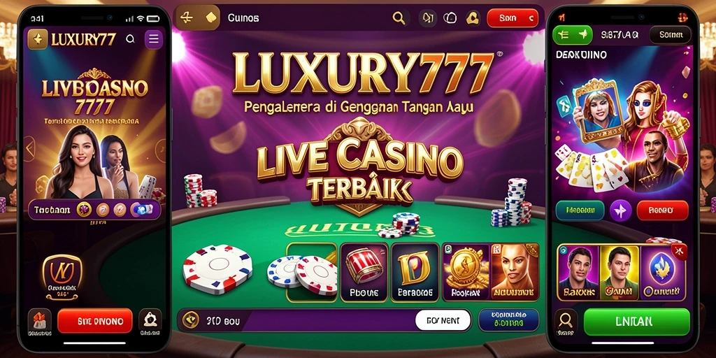 Gameplay menegangkan di Live Casino LUXURY777 dengan dealer langsung.