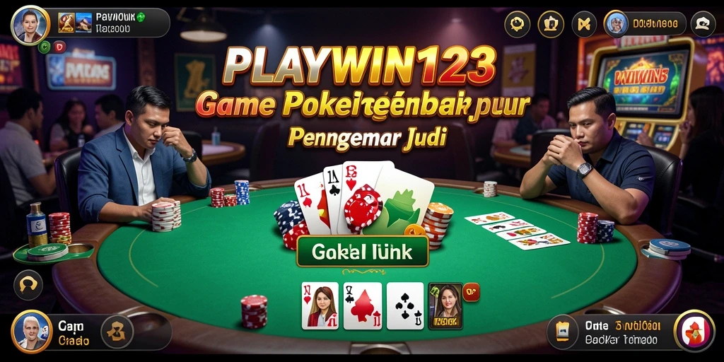 Tampilkan gameplay seru permainan Poker di PLAYWIN123.